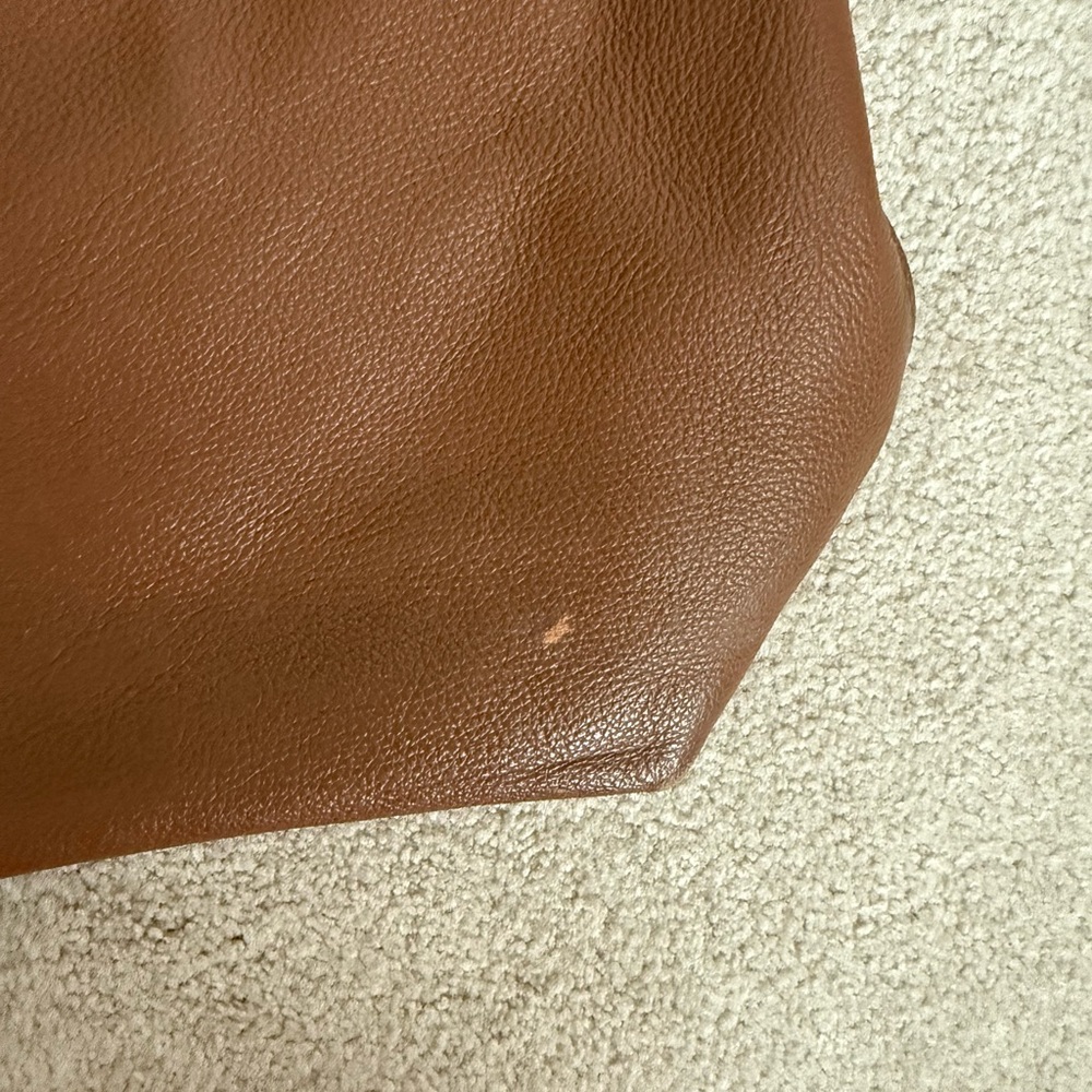 Fossil Rich Brown Leather Tote - Picture 2 of 5